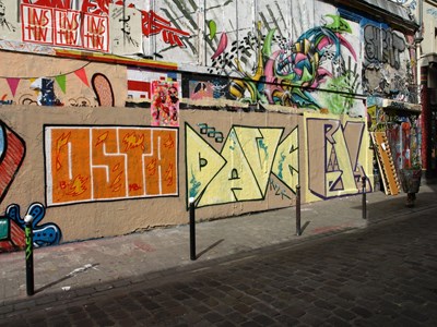 photo graffiti Paris 20eme arrondissement